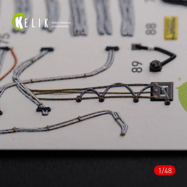 KELIK K48091 CH-46E Cargo compartment interior 3D decals for Academy kit 1/48