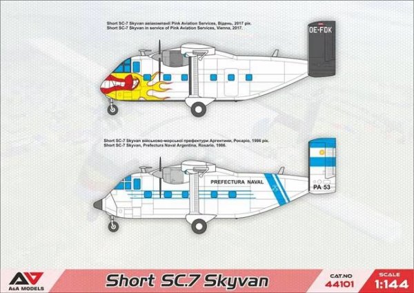 A&amp;A Models 44101 Short SC.7 Skyvan 1/144