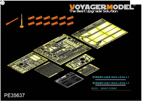 Voyager Model PE35637 Modern Russian T-64A Mod.1981 MBT (smoke discharger include) (For TRUMPETER 01579) 1/35