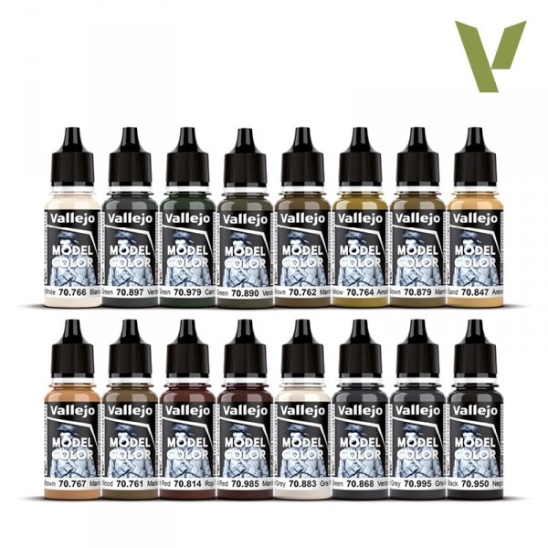 Vallejo 70255 German AFV Colors WWII - AFV Color Series - Model Color Set 16x18ml