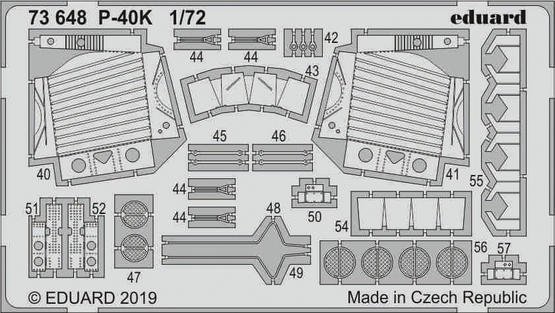 Eduard 73648 P-40K 1/72 SPECIAL HOBBY