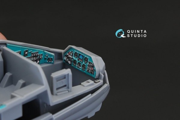 Quinta Studio QD48155 Mi-24P 3D-Printed &amp; coloured Interior on decal paper (for Zvezda kit) 1/48