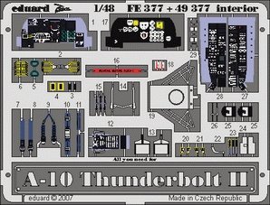 Eduard FE377 A-10 interior 1/48 Italeri