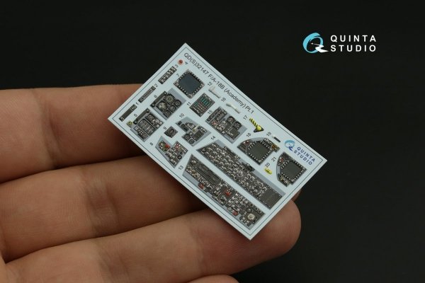 Quinta Studio QDS-32147 F/A-18B Early 3D-Printed &amp; coloured Interior on decal paper (Academy) (Small version) 1/32