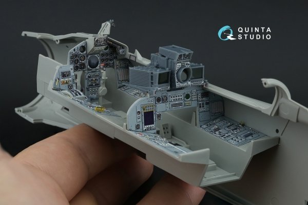 Quinta Studio QDS+32230 Tornado IDS Italian 3D-Printed &amp; coloured Interior on decal paper (Italeri) (Small version) (with 3D-printed resin parts) 1/32