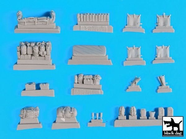 Black Dog T72078 Sd.Kfz 7 accessories set for Revell 1/72