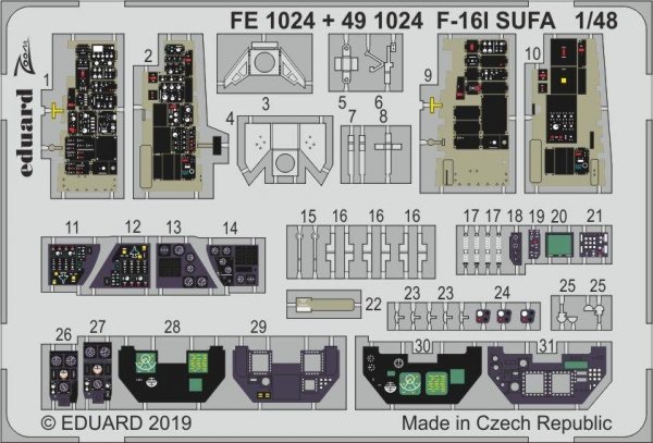 Eduard FE1024 F-16I SUFA 1/48 HASEGAWA