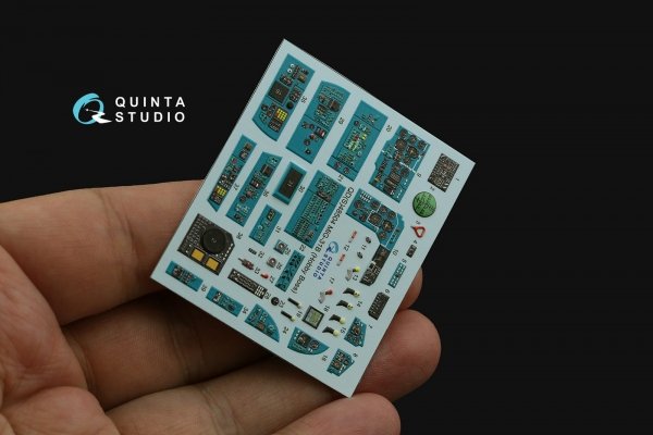 Quinta Studio QD48504 MiG-31B 3D-Printed &amp; coloured Interior on decal paper (Hobby Boss) 1/48