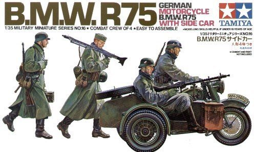 Tamiya 35016 BMW R75 With Side Car (1:35)