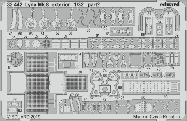 Eduard 32442 Lynx Mk.8 exterior REVELL 1/32