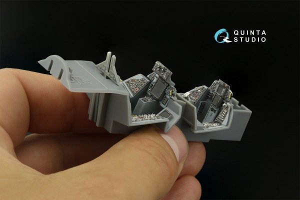 Quinta Studio QD48396 F-14B 3D-Printed &amp; coloured Interior on decal paper (Hobby Boss) 1/48
