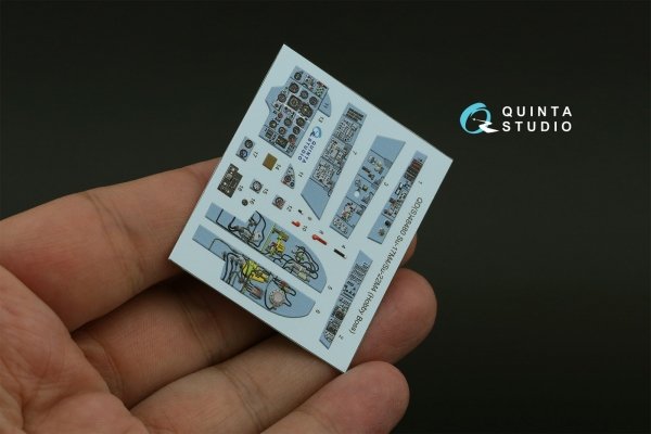 Quinta Studio QD+48480 Su-17M4/Su-22M4 3D-Printed &amp; coloured Interior on decal paper (Hobby Boss) (with 3D-printed resin parts) 1/48