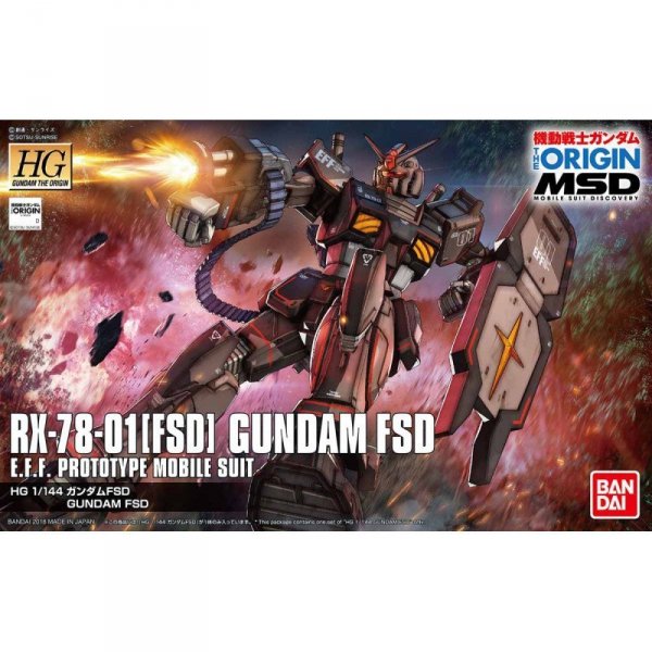 Bandai 59154 HG RX-78-01[FSD] GUNDAM FSD GUN59154 1/144