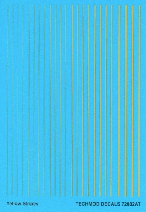 Techmod 72082 Yellow Stripes 1/72