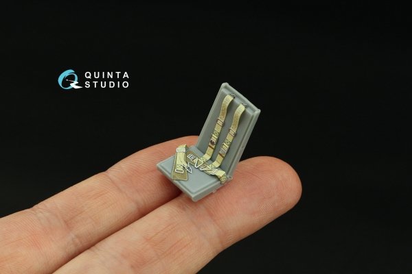 Quinta Studio QR+35027 WWII Luftwaffe fighter seatbelts (with metal buckles) (All kits) 1/35