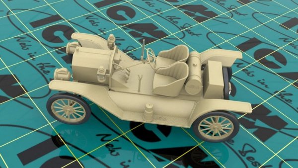 ICM 24026 Model T 1913 Speedster with American Sport Car Drivers 1/24