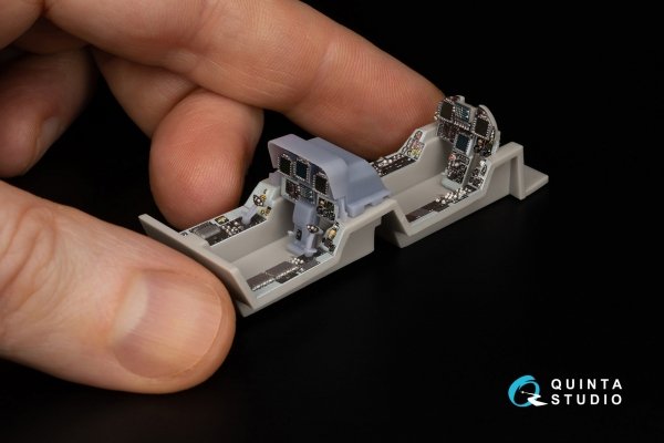 Quinta Studio QD+48347 FA-18D late 3D-Printed coloured Interior on decal paper (Hasegawa) (with 3D-printed resin parts) 1/48