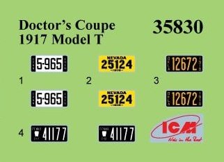ICM 35830 Doctors Coupe 1918 Model T 1/35