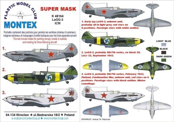 Montex K48164 LaGG-3 1/48