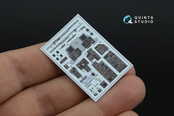 Quinta Studio QD48474 A-10C 3D-Printed coloured Interior on decal paper (GWH) 1/48