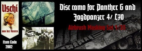 Uschi 2002 Disc Camo Stencil (for Panter G and Jagdpanzer IV) 1/35