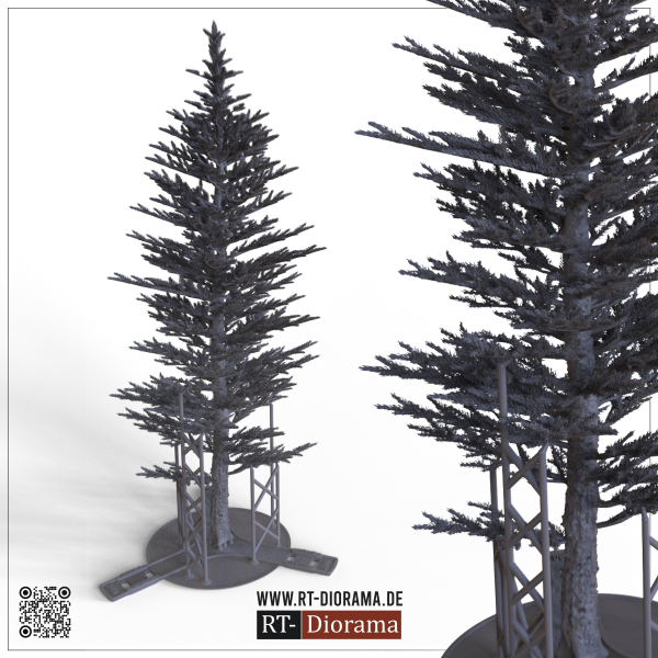 RT-Diorama 35480 Fir Tree No.2 - 3D Printed Tree Model 1/35