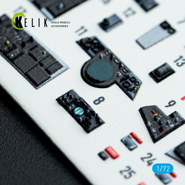 Kelik K72223 F-14B Tomcat - interior 3D decals for Academy kit (1/72)