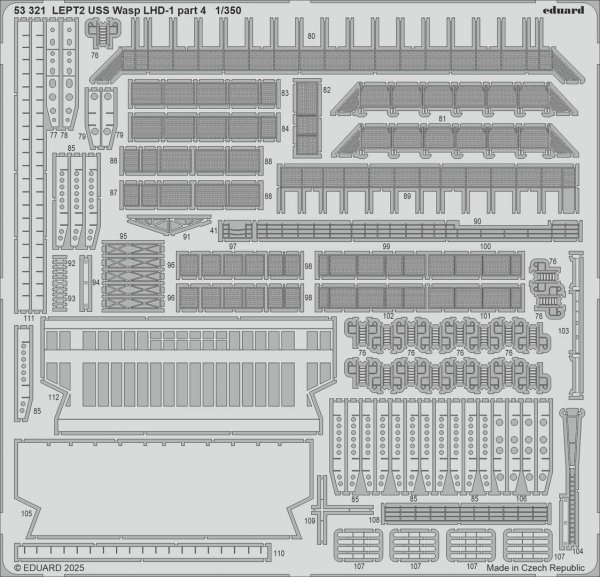 Eduard 53321 USS Wasp LHD-1 part 4 Trumpeter 1/350