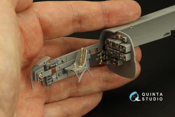 Quinta Studio QD48366 Ju 88A-4 3D-Printed &amp; coloured Interior on decal paper (ICM) 1/48
