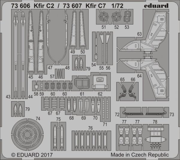 Eduard 73607 Kfir C7 AMK 1/72