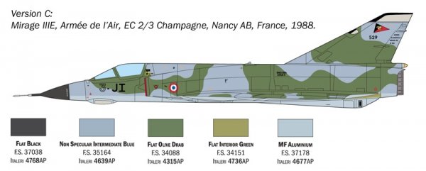 Italeri 2816 Mirage III E 1/48