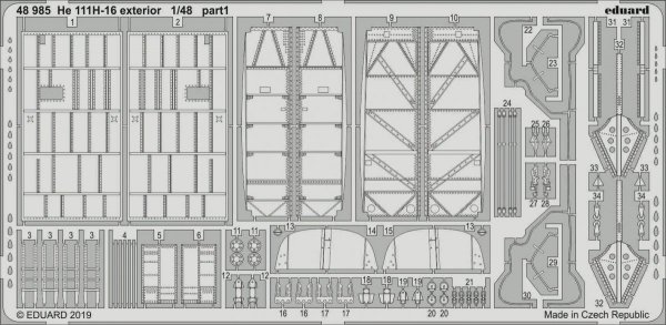 Eduard 48985 He 111H-16 exterior 1/48 ICM