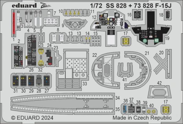 Eduard SS828 F-15J FINE MOLDS 1/72