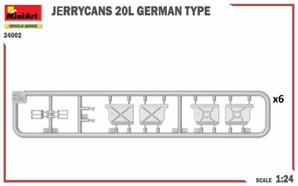 MiniArt 24002 JERRYCANS 20L GERMAN TYPE 1/24