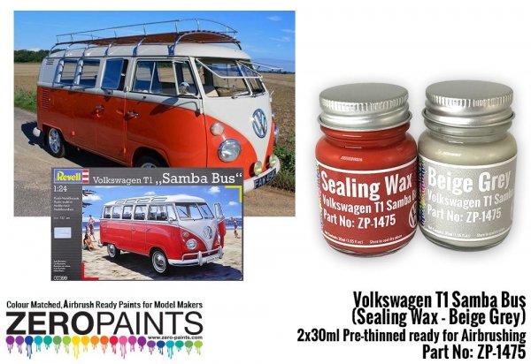 Zero Paints ZP-1475-1 Volkswagen T1 Samba Bus Sealing - Grey 2x30ml