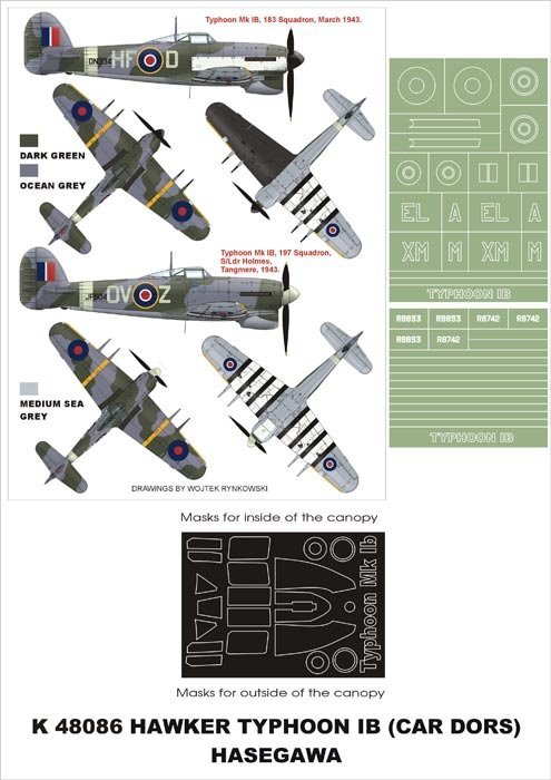 Montex K48086 Hawker TyphoonIB 1/48