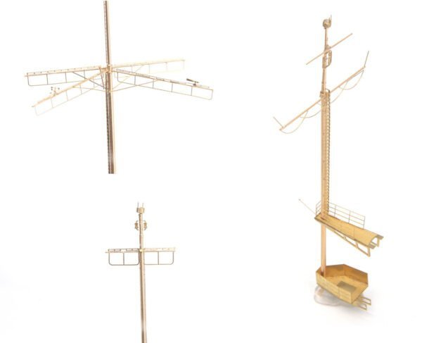 MK1 Design MS-20020 DKM Battleship SCHARNHORST RADAR &amp; MAST PARTS for Trumpeter 1/200