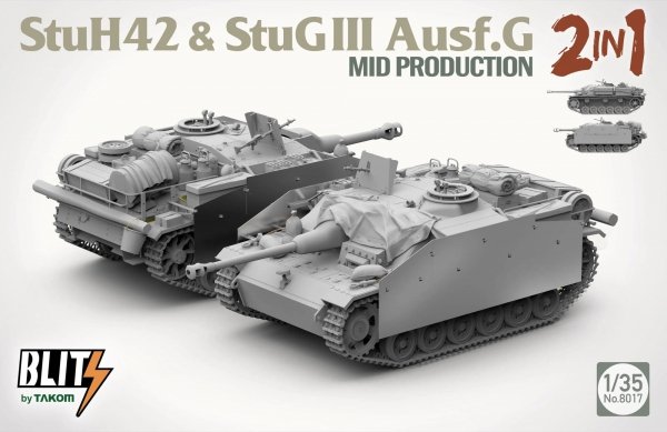 Takom 8017 StuH 42 StuG III Ausf. G Mid Production 2 in 1 1/35