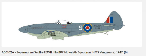 Airfix 06102A Supermarine Seafire F.XVII 1/48