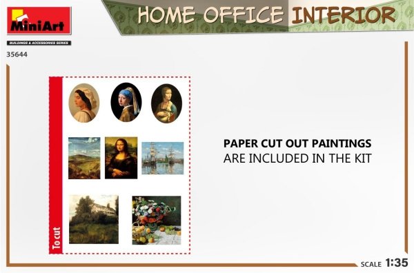 MiniArt 35644 HOME OFFICE INTERIOR 1/35