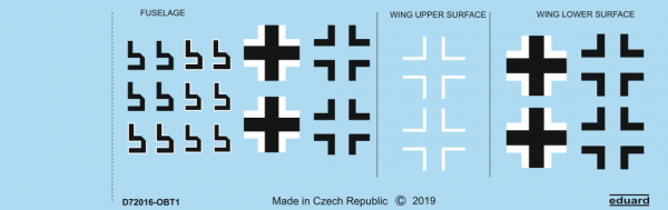 Eduard D72016 Fw 190A-8 national insignia 1/72 EDUARD