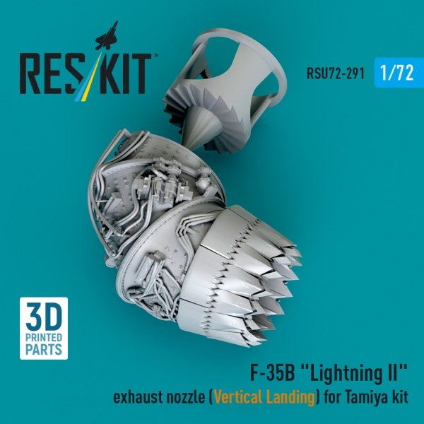 RESKIT RSU72-0291 F-35B "Lightning II" exhaust nozzle (Vertical Landing) for Tamiya kit (3D printed) (1/72)