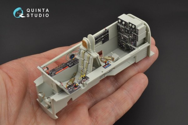 Quinta Studio QD32093 He 219 3D-Printed &amp; coloured Interior on decal paper ( Revell ) 1/32