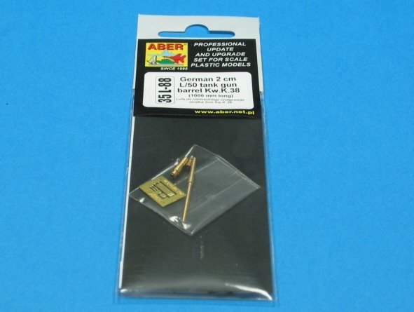 Aber 35L-088 German 2cm L/50 gun barrel for KwK 38 (1:35)	