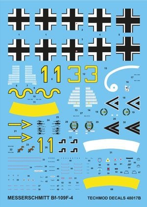 Techmod 48017 - Messerschmitt Bf 109F-4 (1:48)