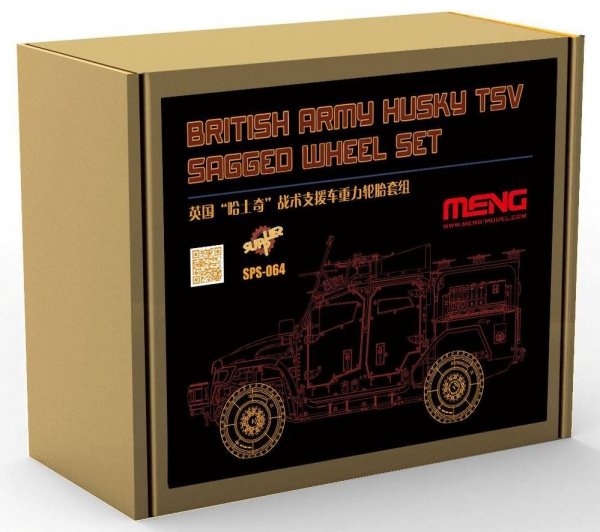 Meng Model SPS-064 British Army Husky TSV Sagged Wheel Set 1/35