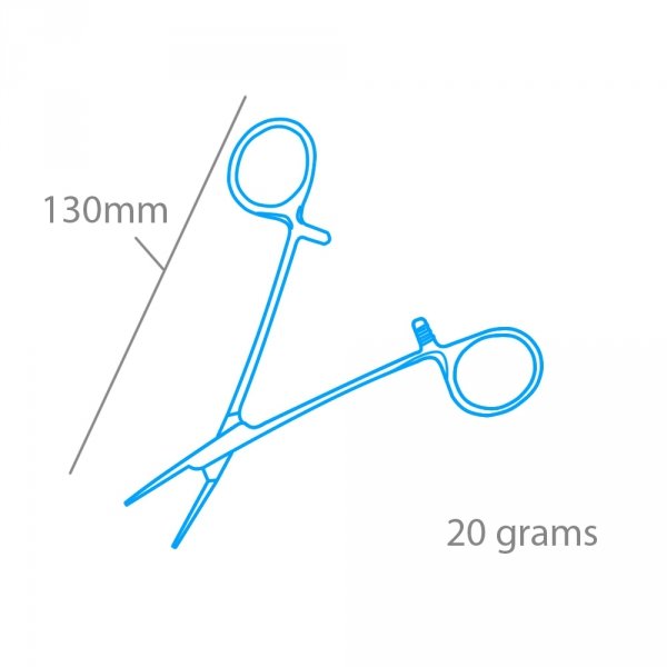 Modelcraft PCL5044 Straight Locking Forceps Jaws (Smooth) (130mm)