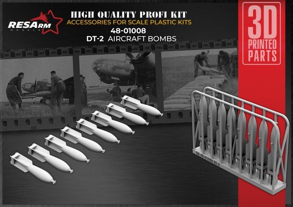 RESArm 48-01008 DT 2 - Fragmentation bomb (3D resin printing) 1/48