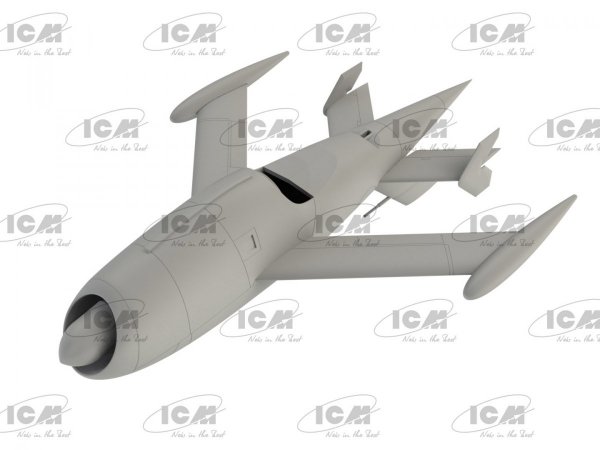 ICM 48400 Q-2A (AQM-34B) Firebee with trailer 1/48