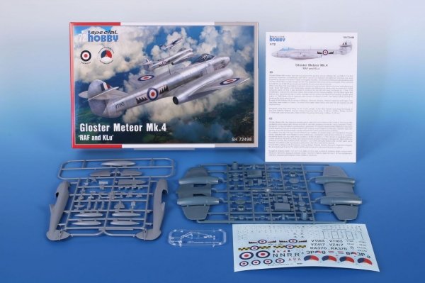 Special Hobby 72498 Gloster Meteor Mk.4 'RAF And KLu 1/72